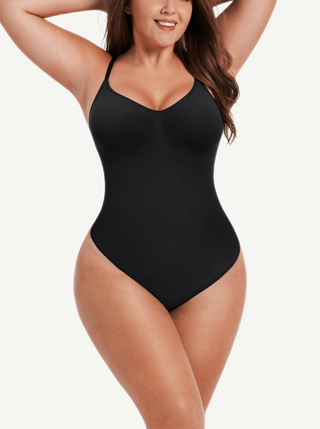 Seamless Sculpted Scoop-Back Thong Bodysuit